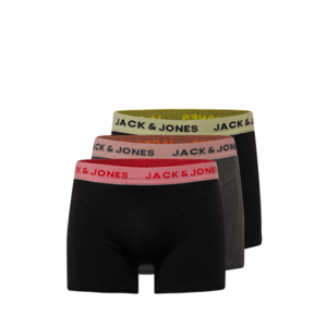 JACK & JONES Boxeri 'Timo' gri / negru / portocaliu piersică / galben imagine