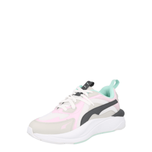 PUMA Sneaker low alb kitt / gri închis / roz pastel / verde mentă / alb imagine