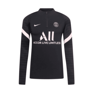 NIKE Sportsweatshirt 'Paris Saint-Germain Strike Away' negru / roz pastel imagine