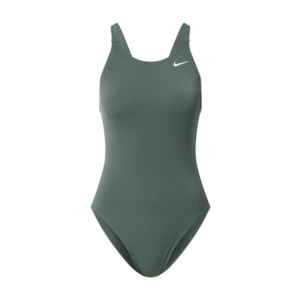 Nike Swim Costum de baie sport 'Fastback' verde închis / alb imagine