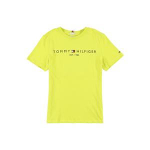TOMMY HILFIGER Tricou galben neon / negru imagine