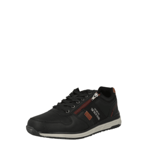 TOM TAILOR Sneaker low negru / roșu / maro imagine