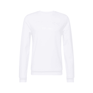 GUESS Bluză de molton 'Beau' alb / argintiu imagine