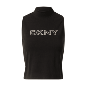 DKNY Performance Top 'TIGER KING' negru / alb imagine