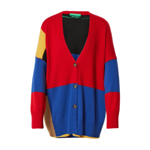 UNITED COLORS OF BENETTON Geacă tricotată roșu / albastru / galben / negru imagine