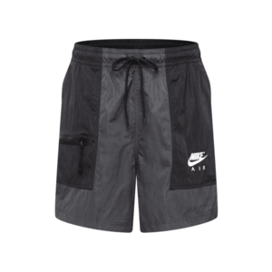 Nike Sportswear Pantaloni negru / gri metalic / alb imagine