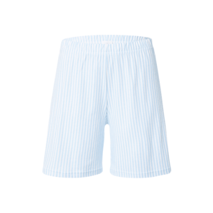 Mey Pantaloni de pijama albastru deschis / alb imagine