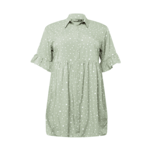 Missguided Plus Rochie tip bluză verde mentă / alb imagine