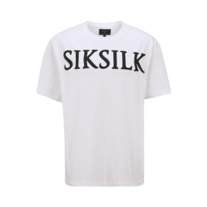 SikSilk Tricou alb / negru imagine
