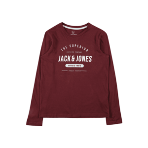 Jack & Jones Junior Tricou 'HERRO' roșu vin / alb / azur imagine
