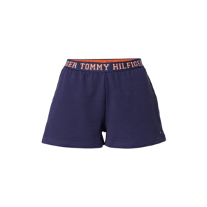 Tommy Hilfiger Underwear Pantaloni de pijama bleumarin / alb / portocaliu închis imagine