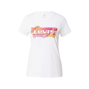 LEVI'S Tricou alb / roz / galben imagine