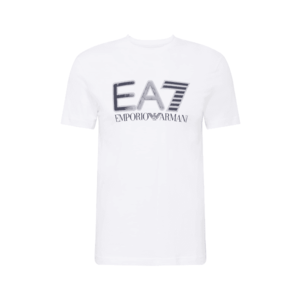 EA7 Emporio Armani Tricou alb / albastru noapte imagine