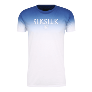 SikSilk Tricou alb / albastru regal imagine