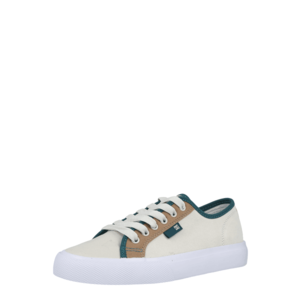 DC Shoes Sneaker low 'MANUAL' alb / maro caramel / verde iarbă imagine