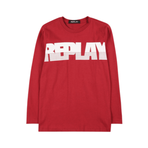 REPLAY Tricou roșu / alb imagine