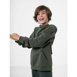 Bluză de molton cu glugă fără fermoar pentru băieți imagine