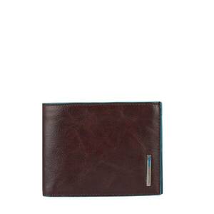 BLUE SQUARE WALLET WITH FLIP UP WINDOW imagine