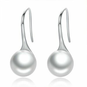 Cercei din argint Elegant Pearls white imagine
