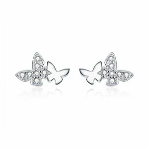 Cercei din argint Elegant Butterfly imagine