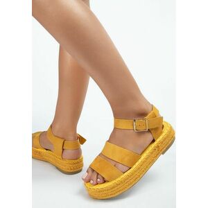 Sandale cu platformă Coraline galbene imagine