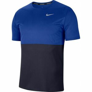 Nike BREATHE Tricou alergare bărbați, albastru, mărime XL imagine