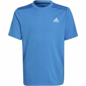 adidas D4S TEE Tricou sport pentru băieți, albastru, mărime imagine