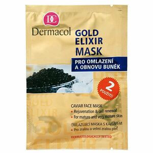 Dermacol Mască antirid cu caviar (Gold Elixir Caviar Face Mask) 2 x 8 g imagine