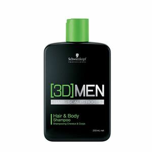 Schwarzkopf Professional Șampon și gel de duș pentru bărbați 3D (Hair & Body Shampoo) 250 ml imagine
