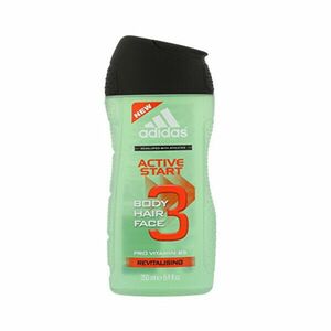 Adidas Gel de duș și șampon 3 in 1 pentru bărbați Hair & Body Active Start (Shower Gel, Shampoo, Face Wash) 250 ml imagine