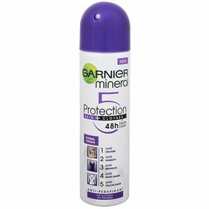Garnier Antiperspirant spray mineral pentru femei 5 Protection Floral Fresh 48h , 150 ml imagine