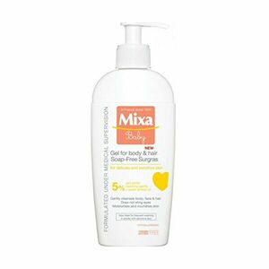 Mixa Gel de duș extra nutritiv pentru păr și corp Baby gel 5% 400 ml imagine