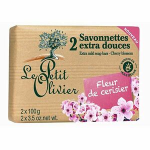 Le Petit Olivier Extra Gentle Soap Cherry Blossom 2 x 100g imagine