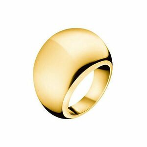 Calvin Klein Inel placat cu aur Ellipse KJ3QJR1001 55 mm imagine