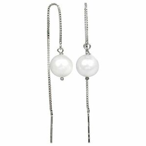 JwL Luxury Pearls Cercei lanț din argint cu perlă albă JL0204 imagine