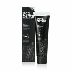 Ecodenta Pastă de dinți neagră cu efect de albire cu cărbune și extract de Teavigo (Black Whitening Toothpaste) 100 ml imagine