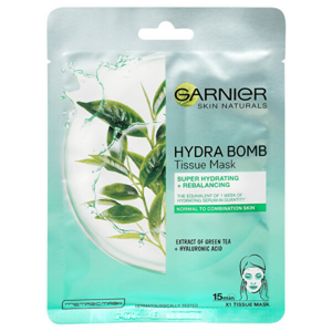 Garnier Mască extra hidratantă de curățare pentru față cu ceai verde Moisture + Freshness (Tissue Super Hydrating & Purifying mask) 28 g imagine
