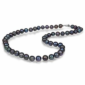 JwL Luxury Pearls Colier cu perle reale albastru metalizat JL0265 imagine
