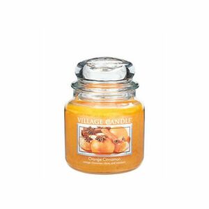 Village Candle Lumânare parfumată în portocaliu de sticlă și scorțișoară (Orange Cinnamon) 397 g imagine