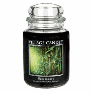 Village Candle Lumânare parfumată din bambus sticlă (Black Bamboo ) de (Black Bamboo ) 645 g imagine
