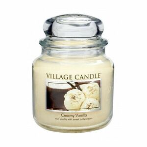 Village Candle Lumânare parfumată în sticlă Inghețată de vanilie (Creamy Vanilla) 397 g imagine