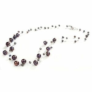 JwL Luxury Pearls Colier din perle naturale întunecate JL0325 imagine