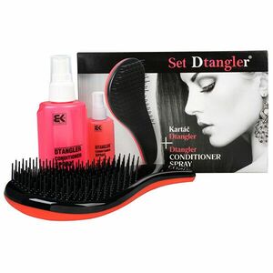 D Tangler Set pentru aranjarea părului Spray pentru pieptănat + pieptene roșu imagine