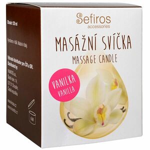 Sefiros Lumânare de lux pentru masaj corporal Vanilla (Massage Candle) 120 ml imagine