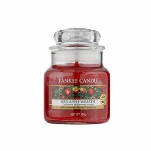 Yankee Candle Lumânare parfumata Classic mică Coroană din mere roșii (Red Apple Wreath) 104 g imagine