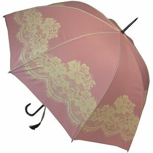 Blooming Brollies Umbrelă cu baston pentru femei Pink Vintage Lace imagine