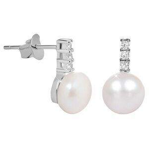 JwL Luxury Pearls Cercei de argint cu perle si zircon JL0406 imagine
