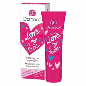 Dermacol Cremă de regenerare și strălucire pentru pielea tânără cu fructe de zmeură și pădure Love My Face (Brightening Cream) 50 ml imagine