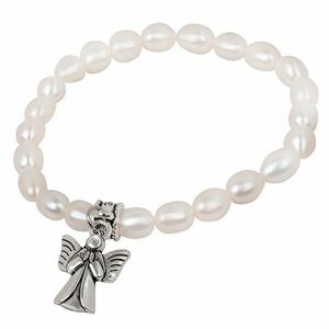 JwL Luxury Pearls Brățară fină realizată din perle autentice cu un Înger păzitor JL0418 imagine