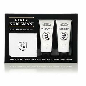 Percy Nobleman Set cadou pentru bărbați pentru îngrijirea pielii si a bărbii (Face & Stubble Care Kit) imagine